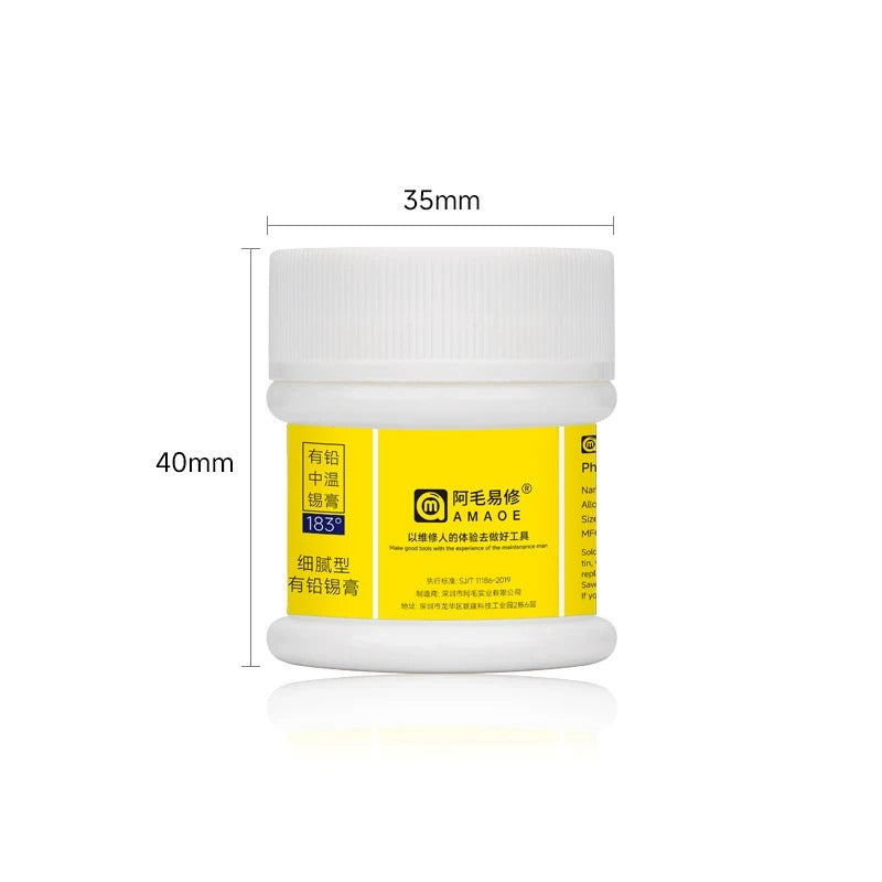 AMAOE Solder Paste for BGA Reballing and Electronics Repair 50g
