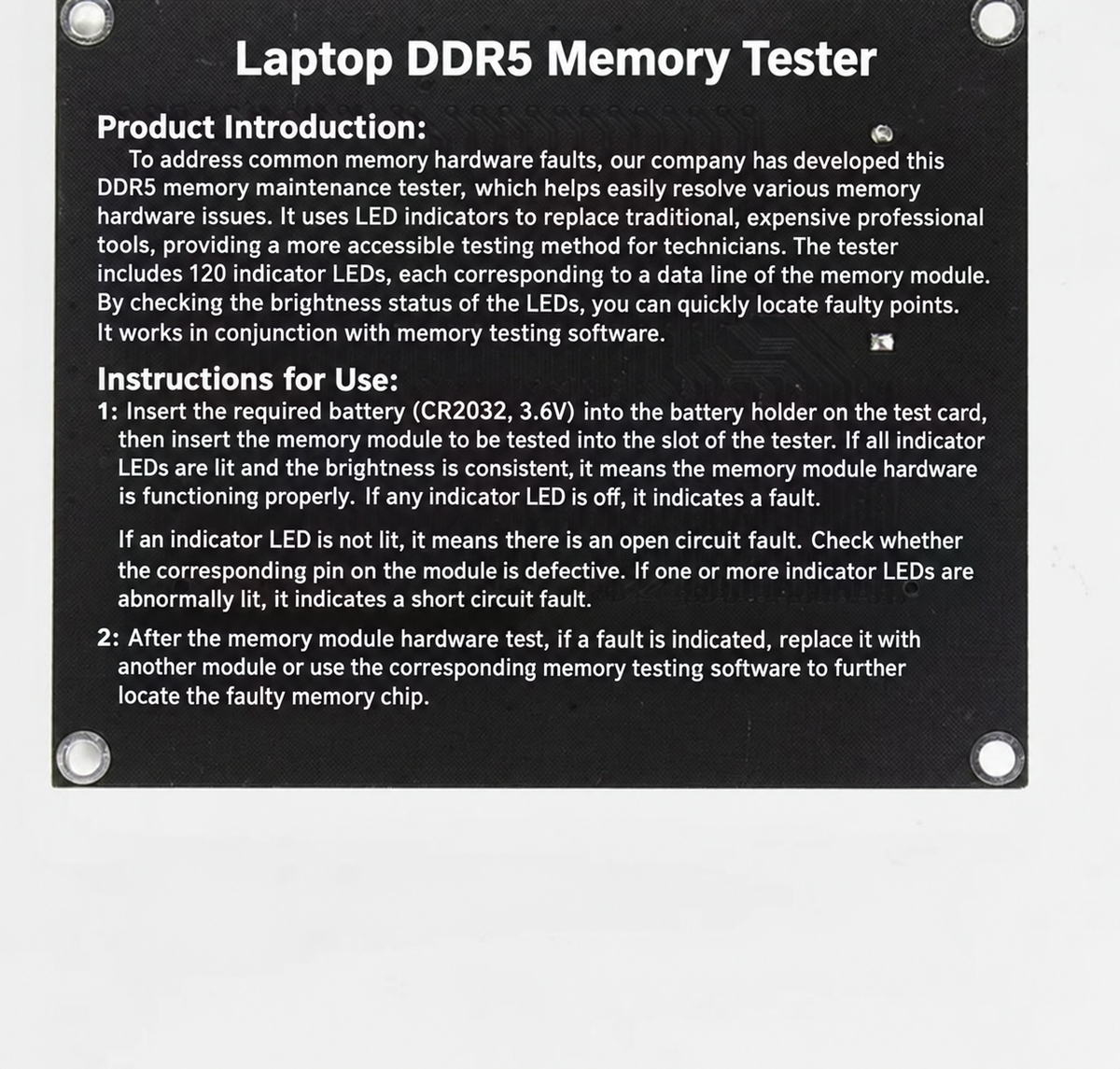 HMT-BT03 Laptop DDR5 RAM Tester