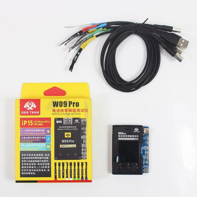OSS TEAM W09 Pro V3 Battery Life Pop-up Tester for iPhone11-15PM