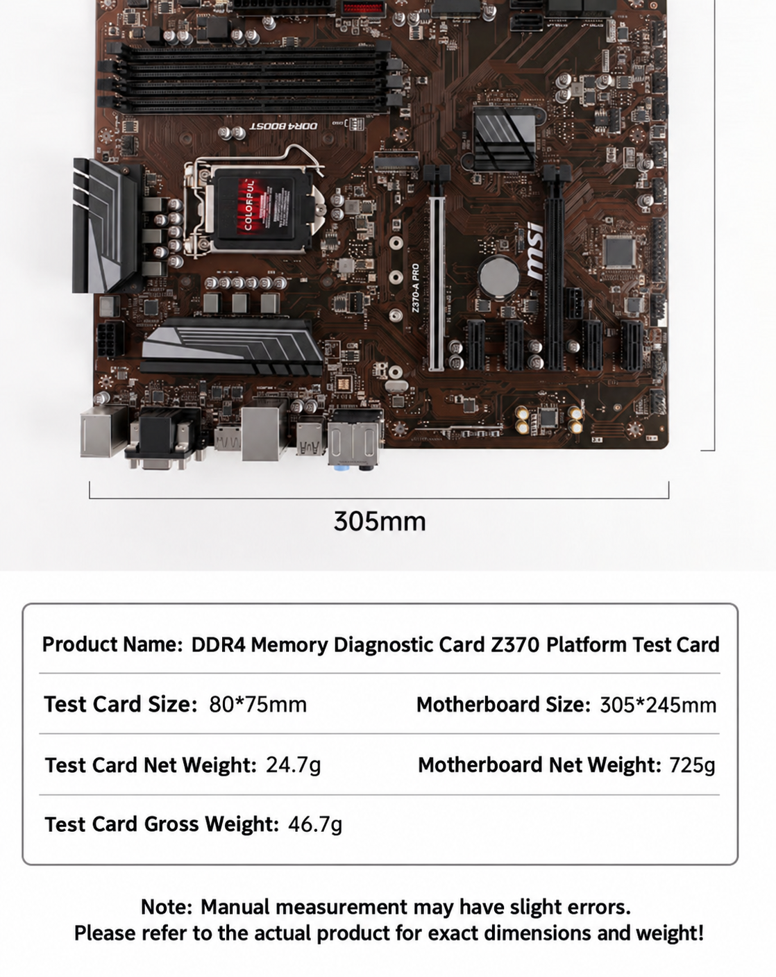 DDR4 RAM Tester Memory Repair Test Card No-boot Memory Fault Diagnosis