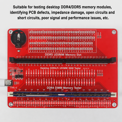 HMT-TT04 Desktop DDR4/DDR5 2-in-1 Memory Module Tester (Dual Power Supply)