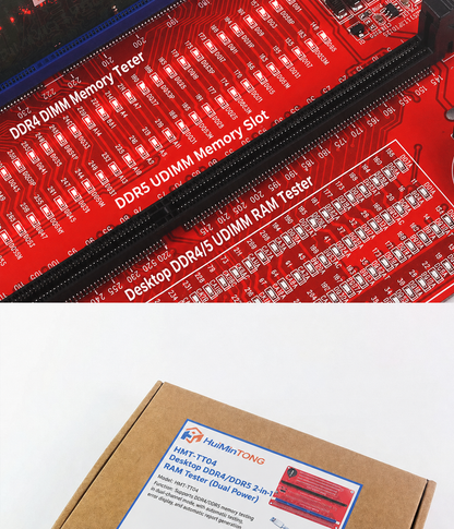 HMT-TT04 Desktop DDR4/DDR5 2-in-1 Memory Module Tester (Dual Power Supply)