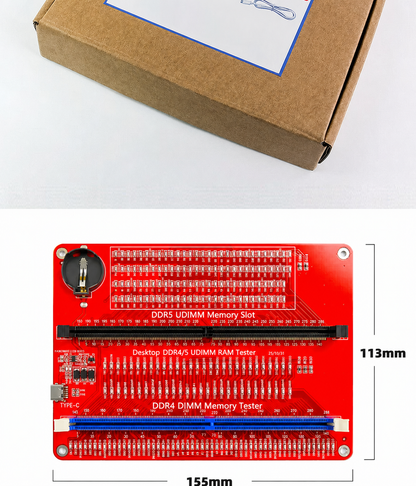 HMT-TT04 Desktop DDR4/DDR5 2-in-1 Memory Module Tester (Dual Power Supply)