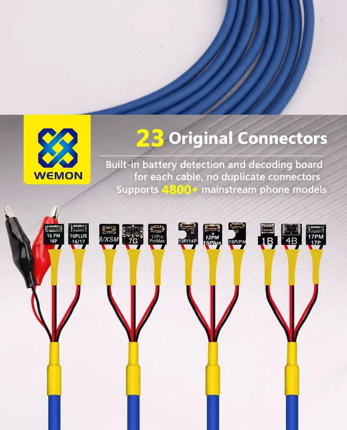 WEMON S115 / S115 Pro Power Boot Cable for iPhone & Android