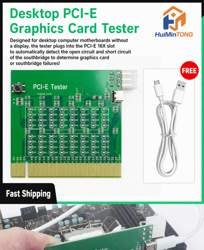 HMT-CZ01 Desktop PCI-E Tester with Indicator Lights