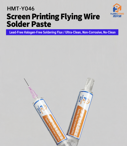 HMT-Y046 Transparent Insulating Flux Paste (Syringe Dispenser)