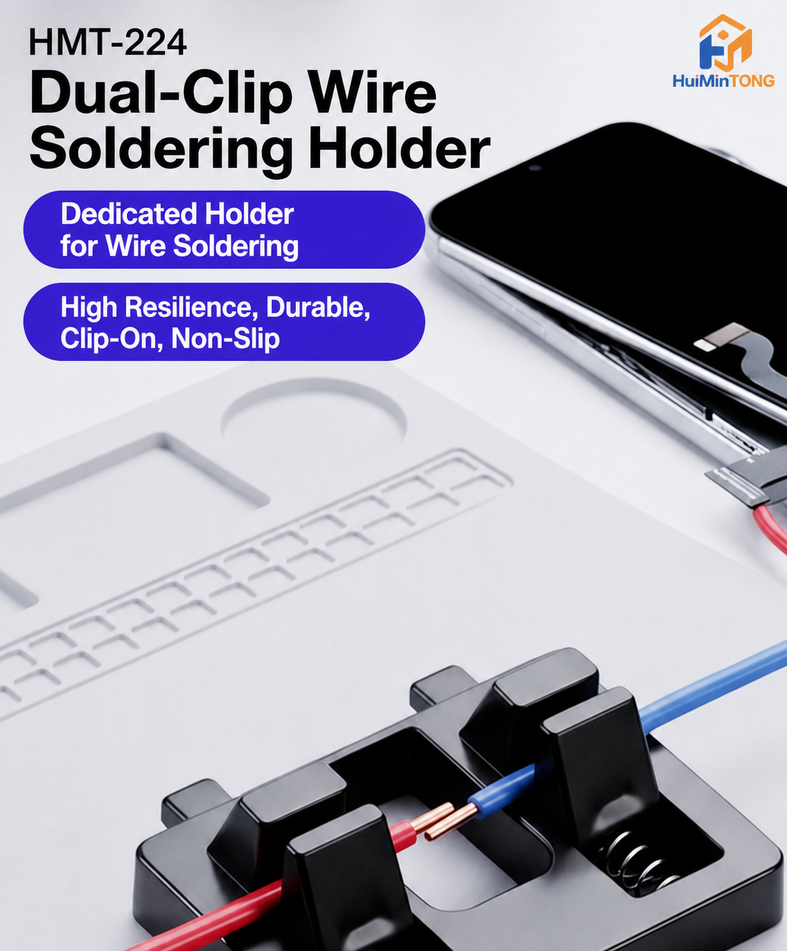 HMT-224 Dual-Slot Wire Welding/Fixing Clip