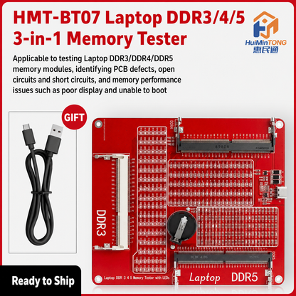 HMT-BT07 Laptop DDR3/DDR4/DDR5 3-in-1 Memory Tester