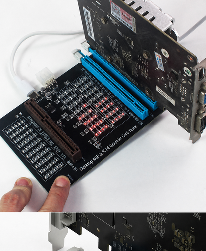 HMT-CZ02 Desktop AGP/PCI-E Graphics Card Tester with Indicator Lights