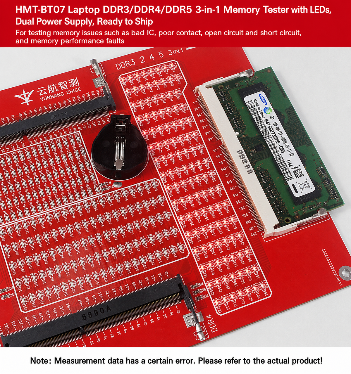 HMT-BT07 Laptop DDR3/DDR4/DDR5 3-in-1 Memory Tester