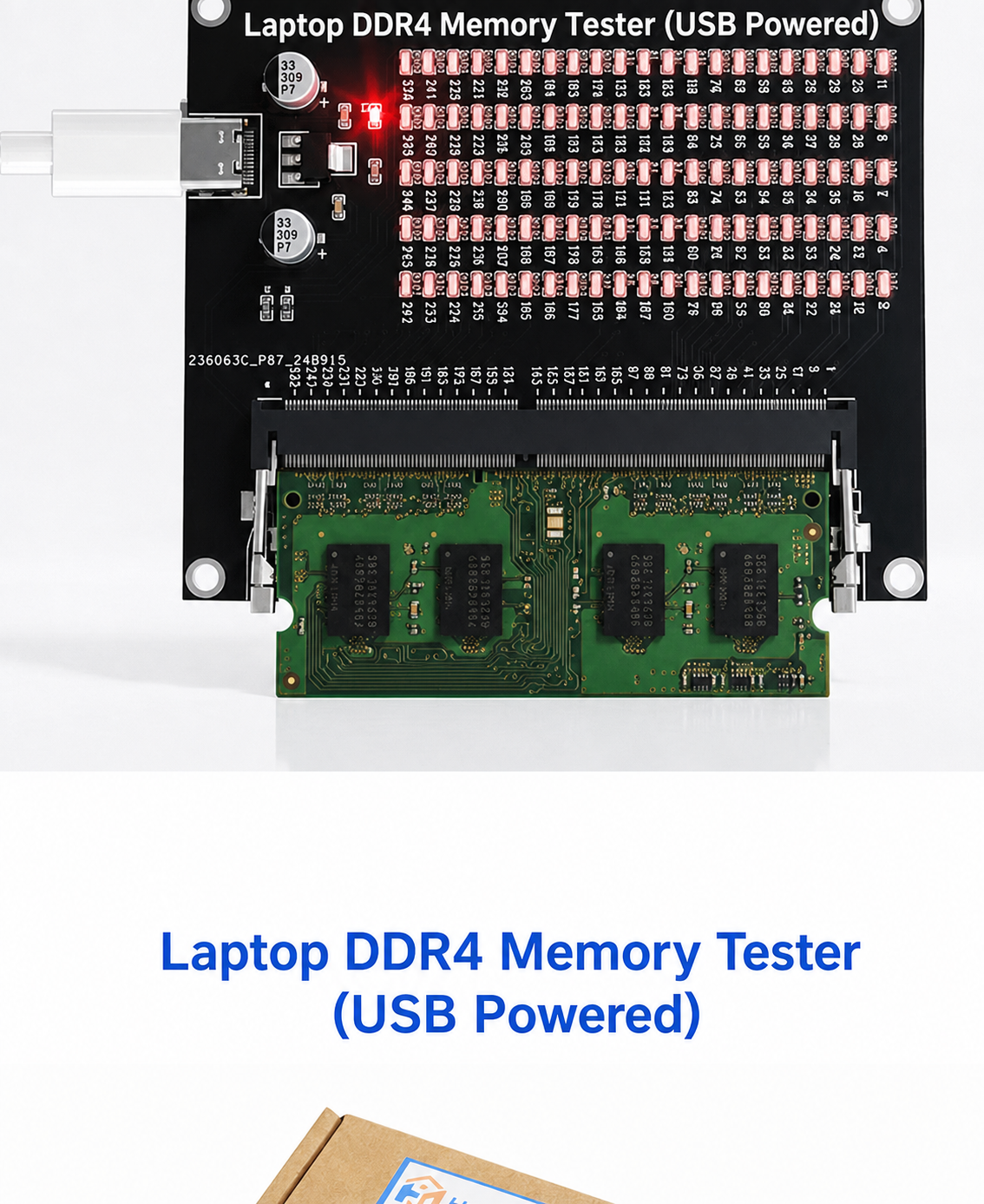 HMT-BT06 Laptop DDR4 Memory Module Tester (USB-powered)