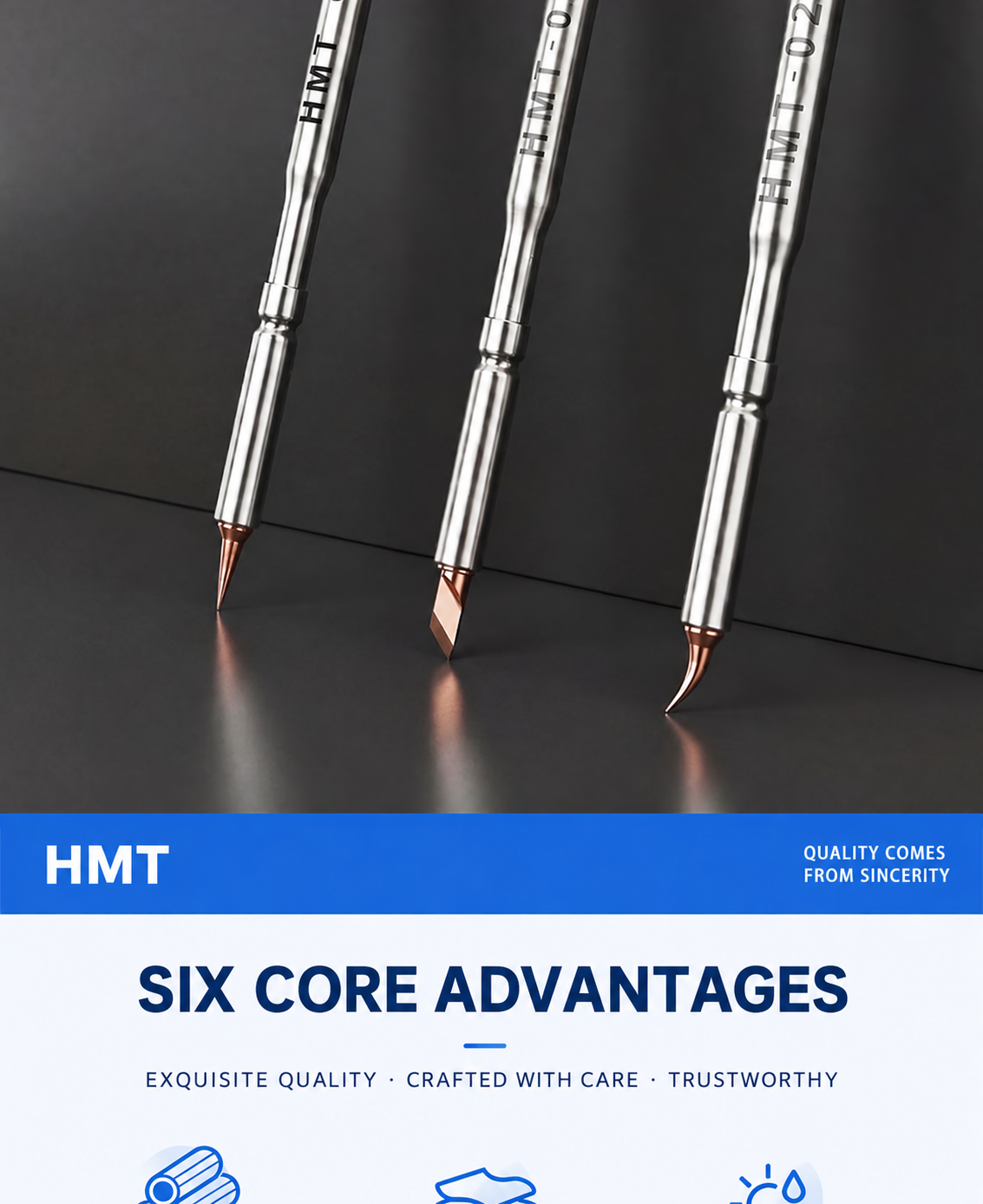 HMT-C210 Interchangeable Jumper Wire Set Soldering Iron Tips