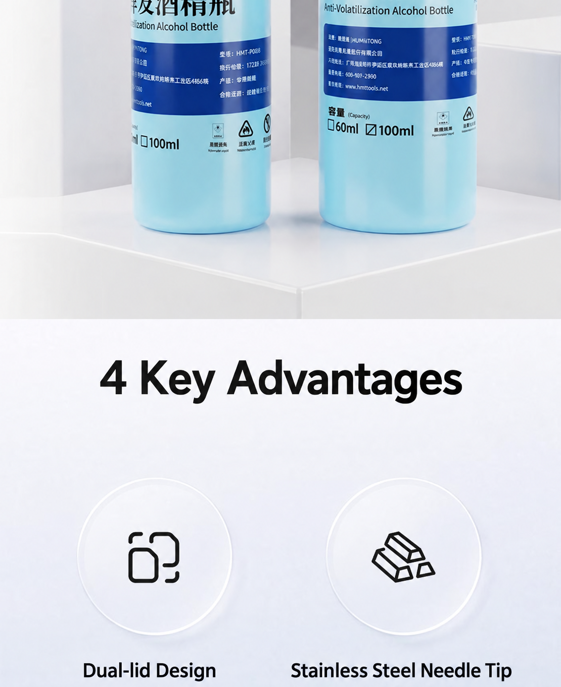 HMT-P008 Anti-evaporation Alcohol Bottle