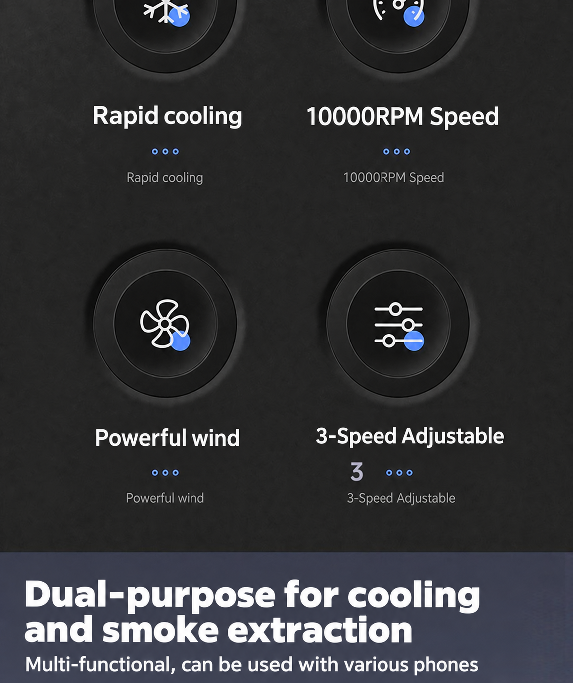 HMT-F001 Solid-State Small Ice Dragon Fan