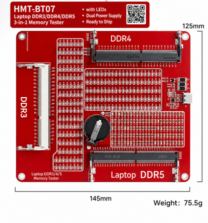 HMT-BT07 Laptop DDR3/DDR4/DDR5 3-in-1 Memory Tester