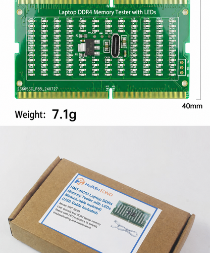 HMT-BC03 Laptop DDR4 Memory Tester with LED Indicators (USB Cable Included)