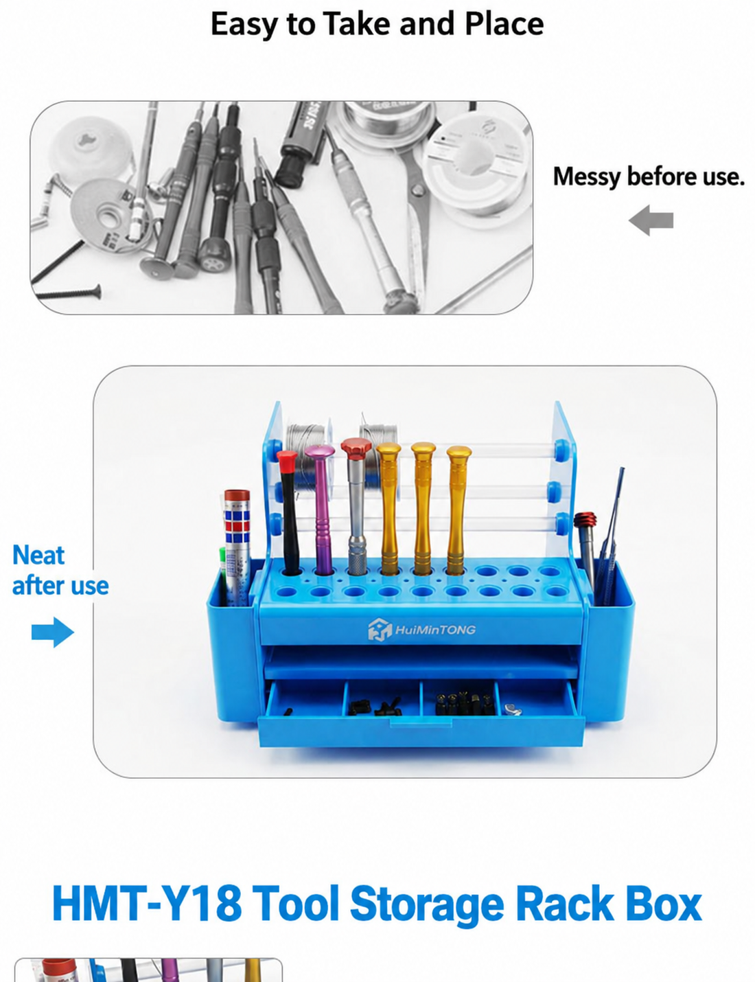 HMT-Y18 Tool Storage Rack Storage Box