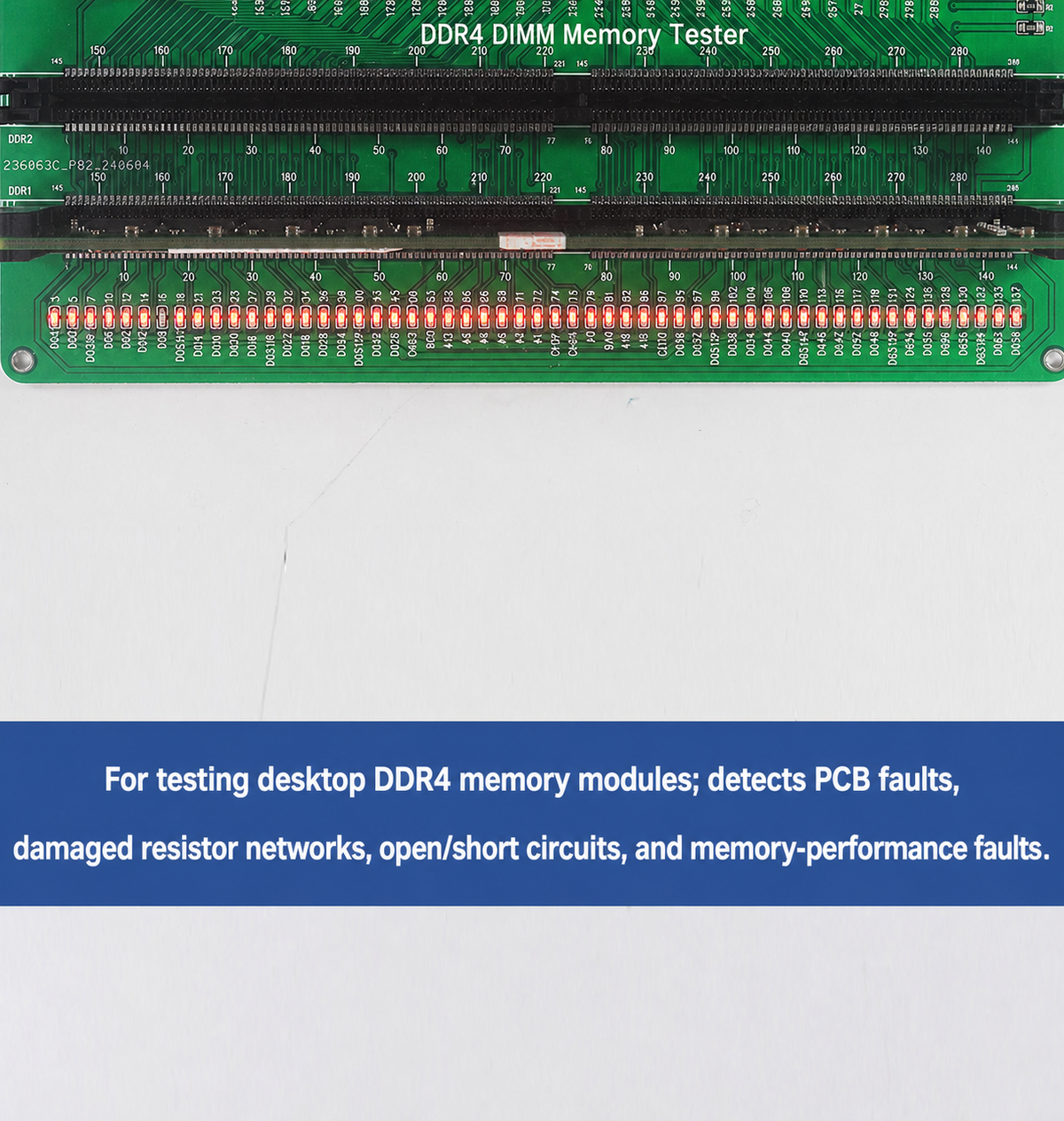 HMT-TT09 Desktop DDR4 Memory Module Tester with LED Indicators (USB Powered)