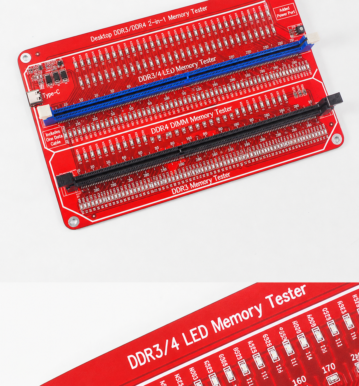 HMT-TT03 Desktop DDR3/DDR4 Memory Module Tester (Dual Power Supply)