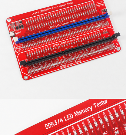 HMT-TT03 Desktop DDR3/DDR4 Memory Module Tester (Dual Power Supply)