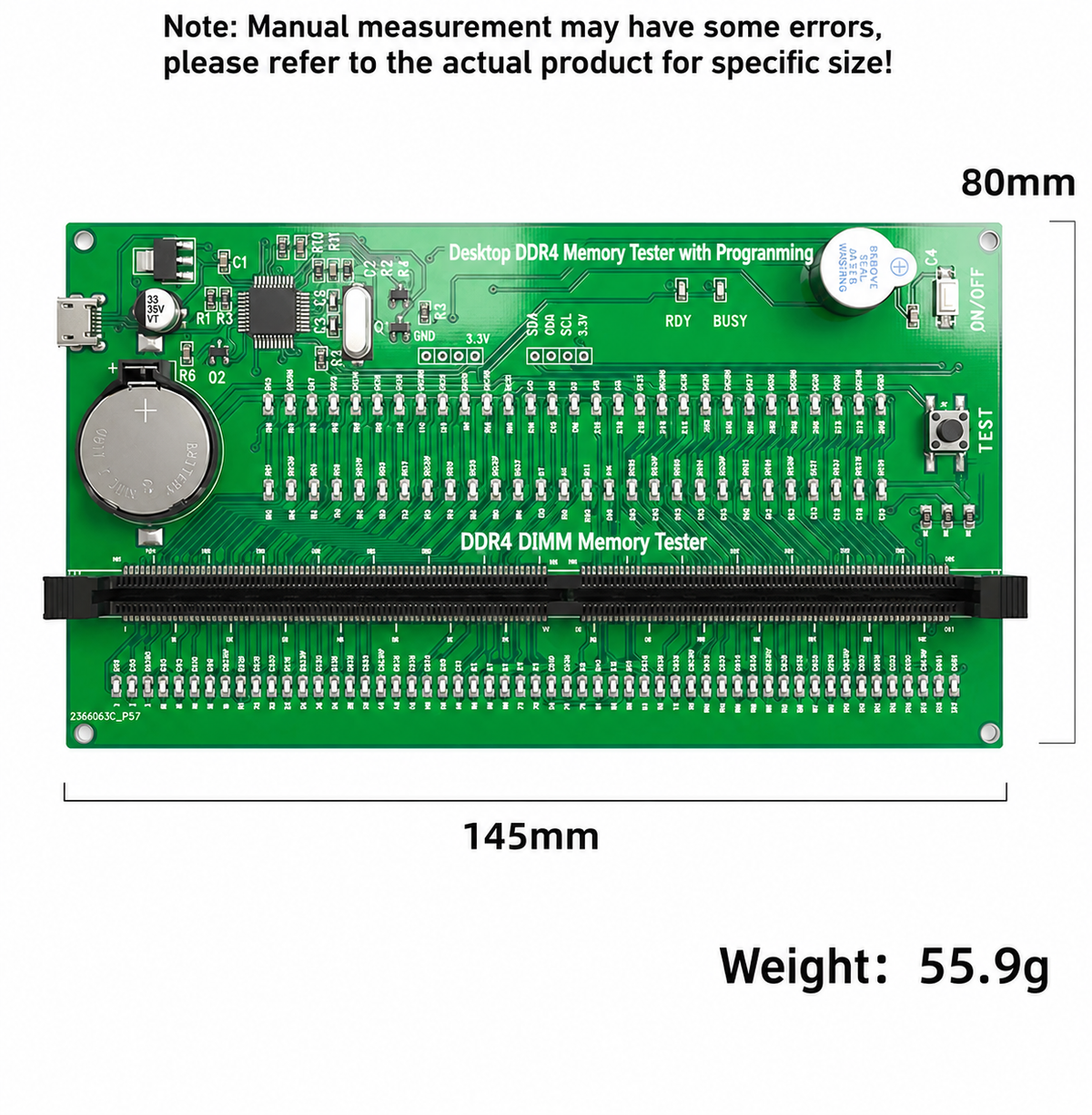 HMT-SP02 Desktop DDR4 Memory Module Tester with Programming Capability