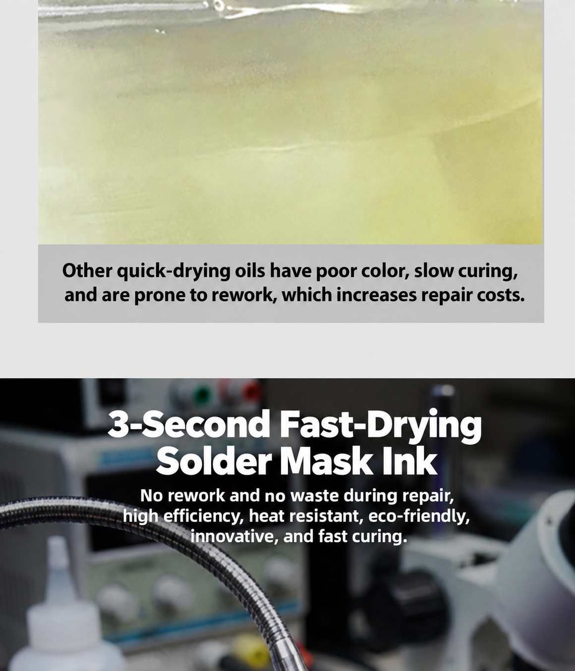 HMT-L081 Three-Second Fast-Drying Solder Mask Ink