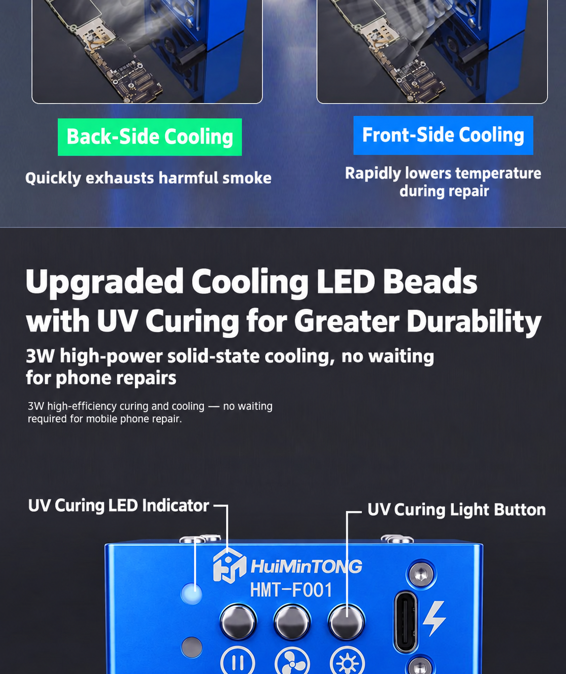 HMT-F001 Solid-State Small Ice Dragon Fan