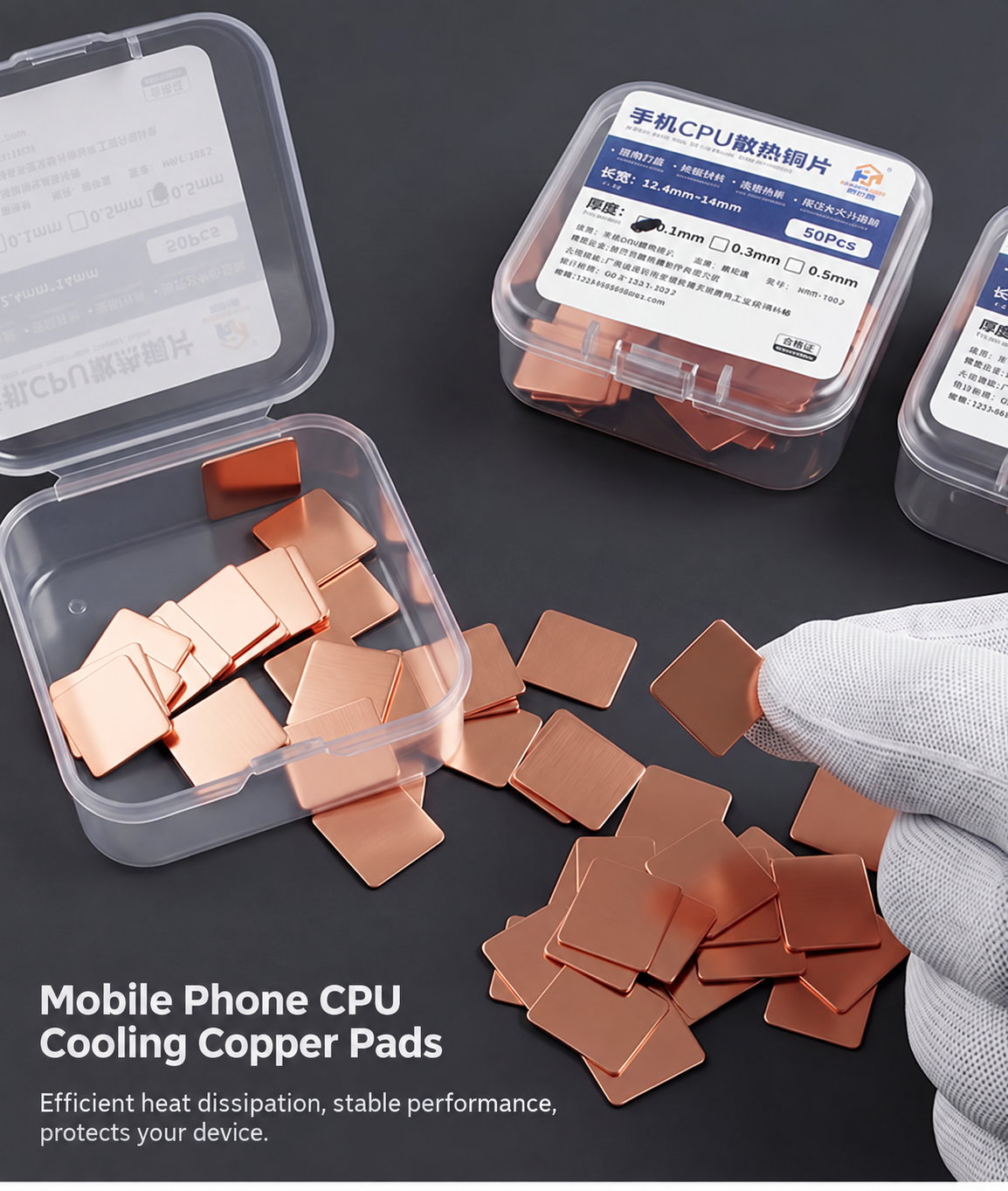 HMT HuiMinTong Phone CPU Thermal Copper Sheet