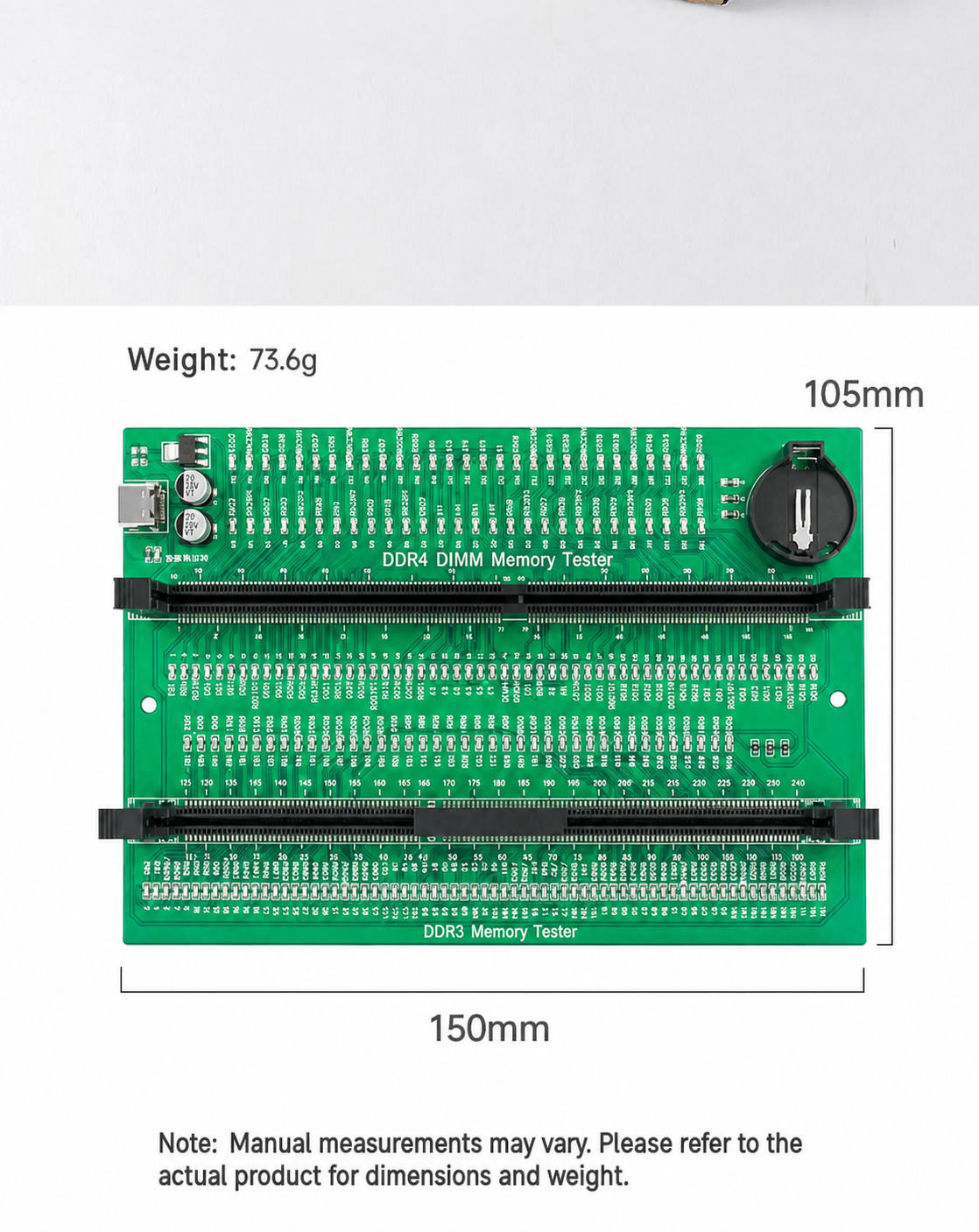 HMT-TT10 Desktop DDR3/DDR4 Memory Module Tester - Dual Power Supply