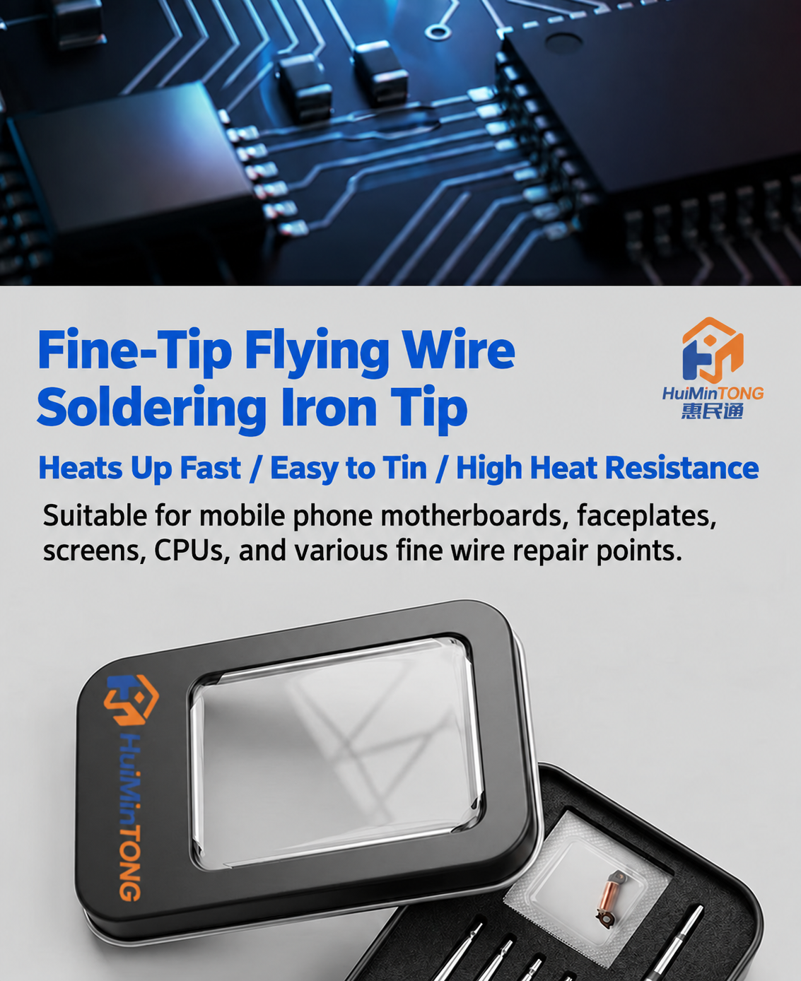 HMT-C210 Interchangeable Jumper Wire Set Soldering Iron Tips
