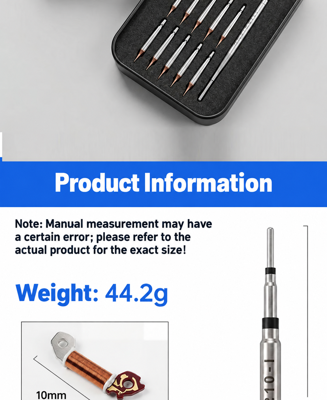 HMT-C210 Interchangeable Jumper Wire Set Soldering Iron Tips