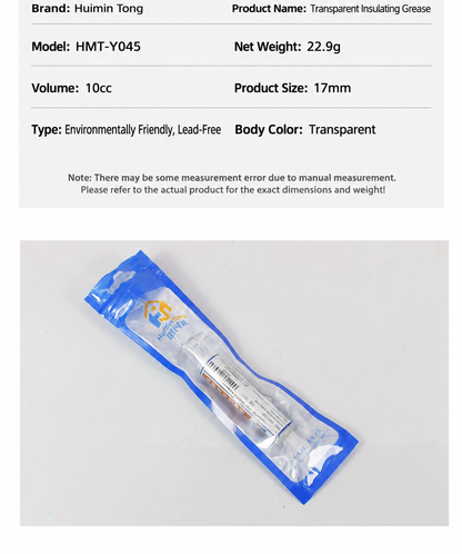 HMT-Y045 Transparent Insulating Flux Paste (Syringe Dispenser)