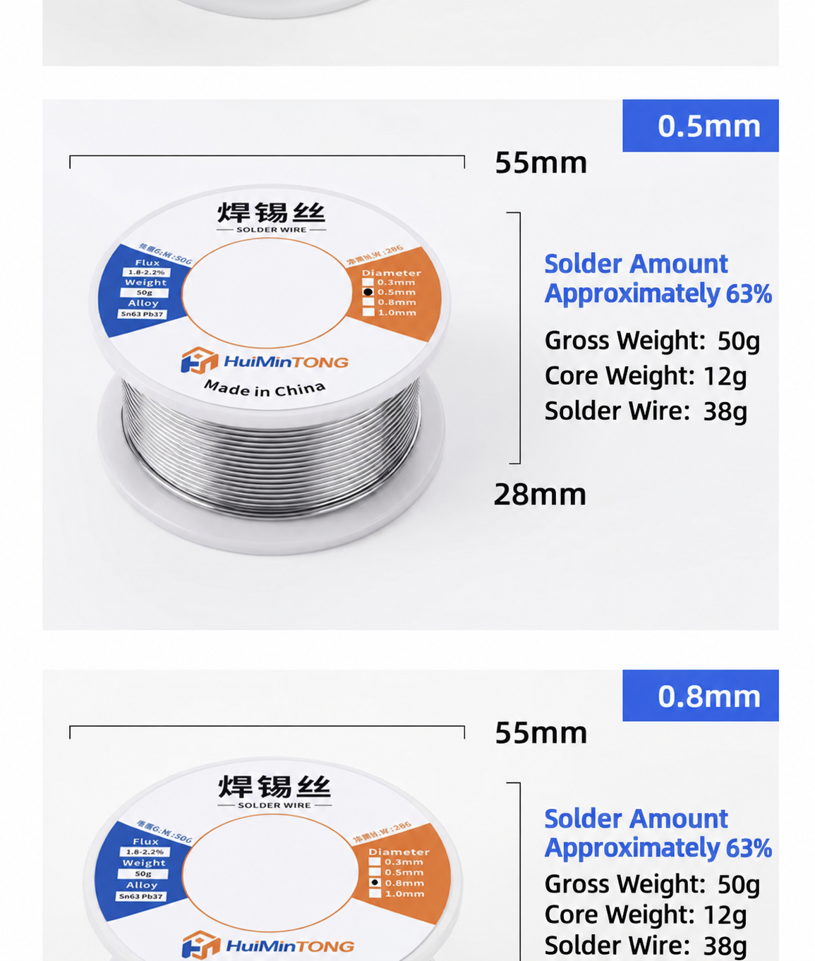 HMT-002 Leaded Solder Wire