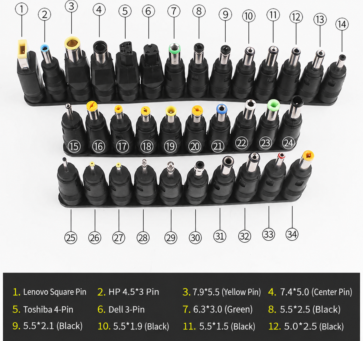 HMT-D461 Laptop Power Tip 45pcs Kit