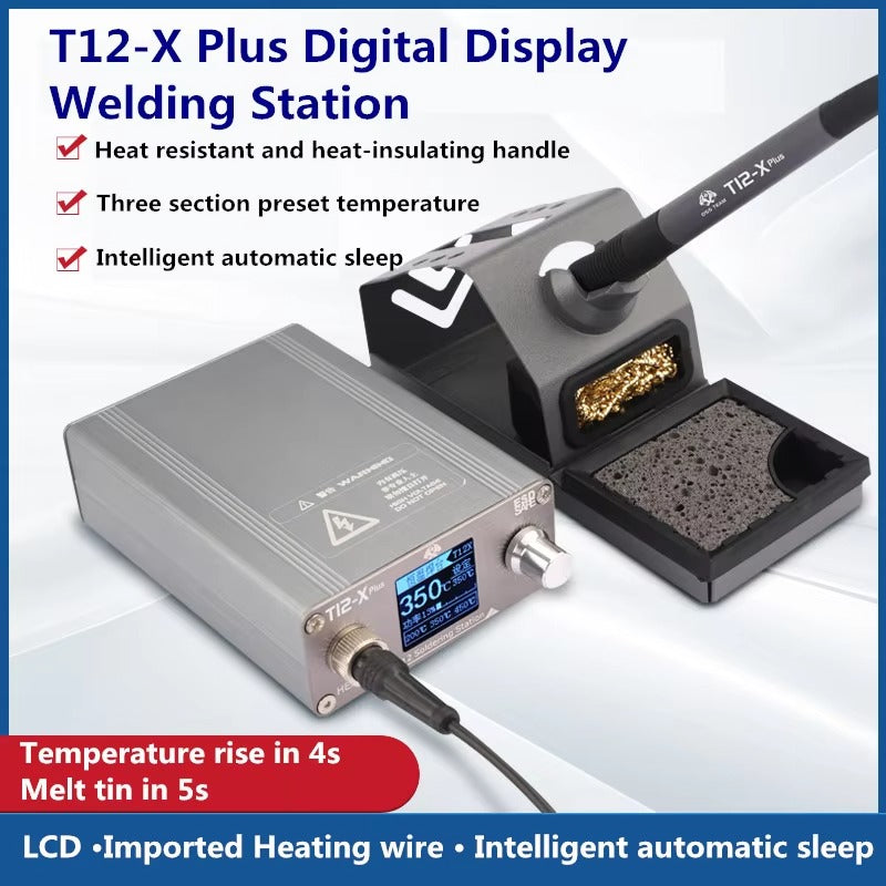 OSS TEAM T12X Plus Constant Temperature Soldering Station 110/220V US power cord as standard EU version uses EU power cord