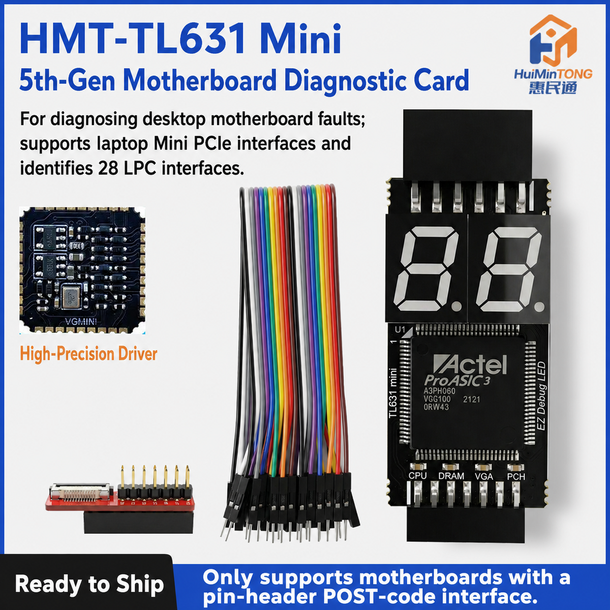 HMT-TL631 Mini 5th-Gen Motherboard Diagnostic Card
