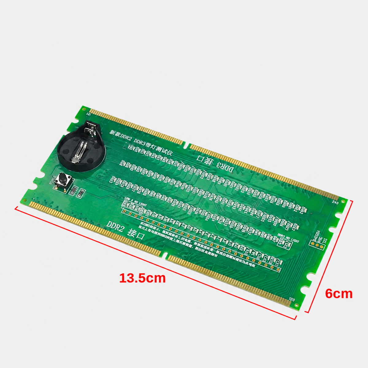 HMT-TC01 2-in-1 Desktop DDR2 & DDR3 RAM Tester with LED Indicator