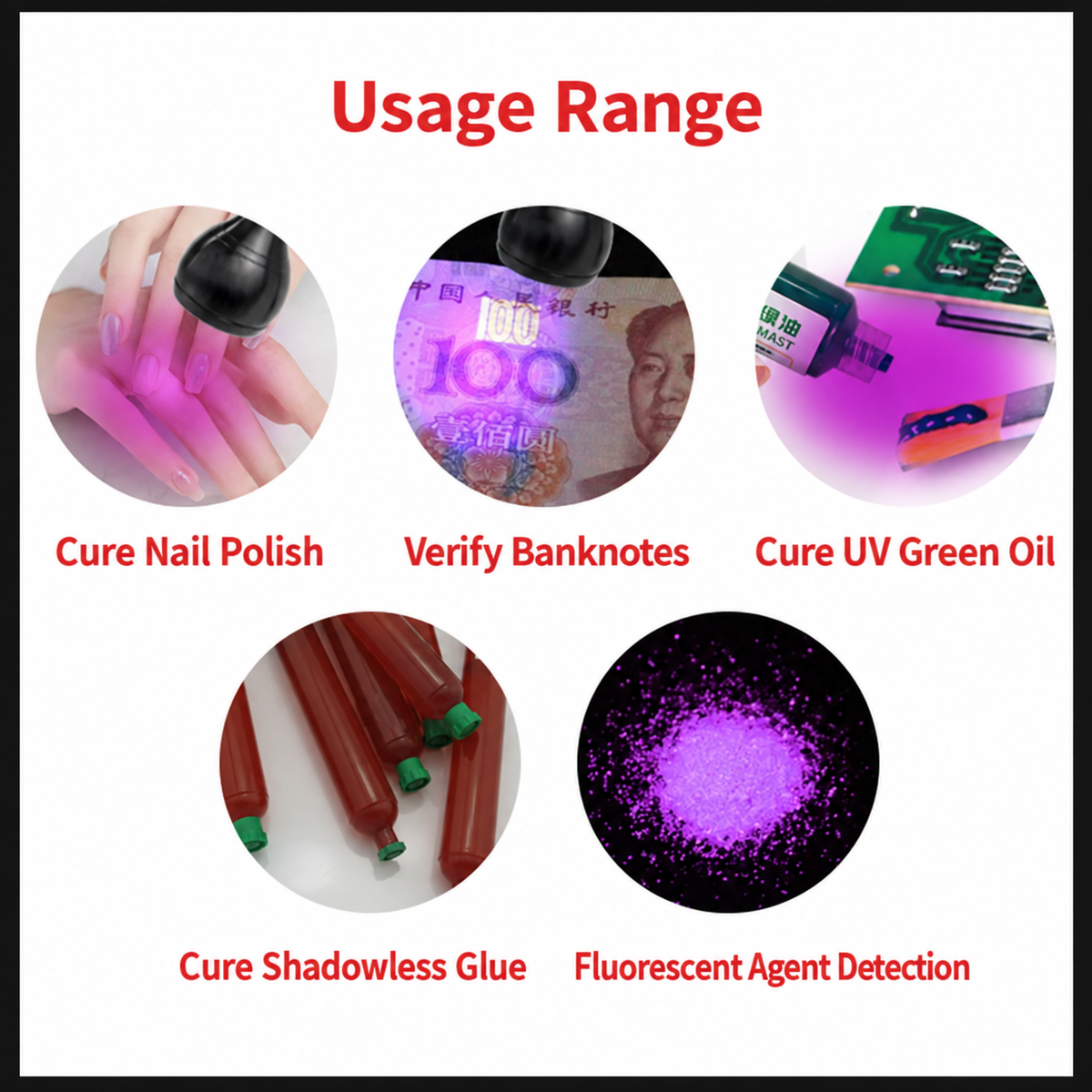 HMT-UV03 Clip-on 3W UV Curing Lamp