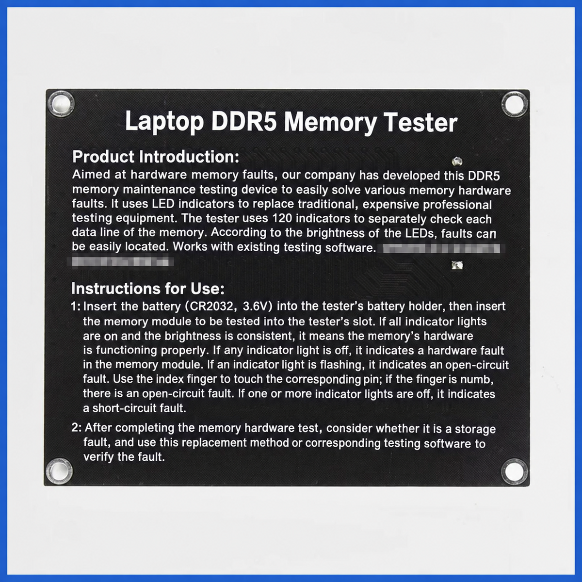 HMT-BT03 Laptop DDR5 RAM Tester