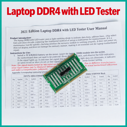HMT-BC02 DDR4 Laptop Memory Tester with LED Indicator