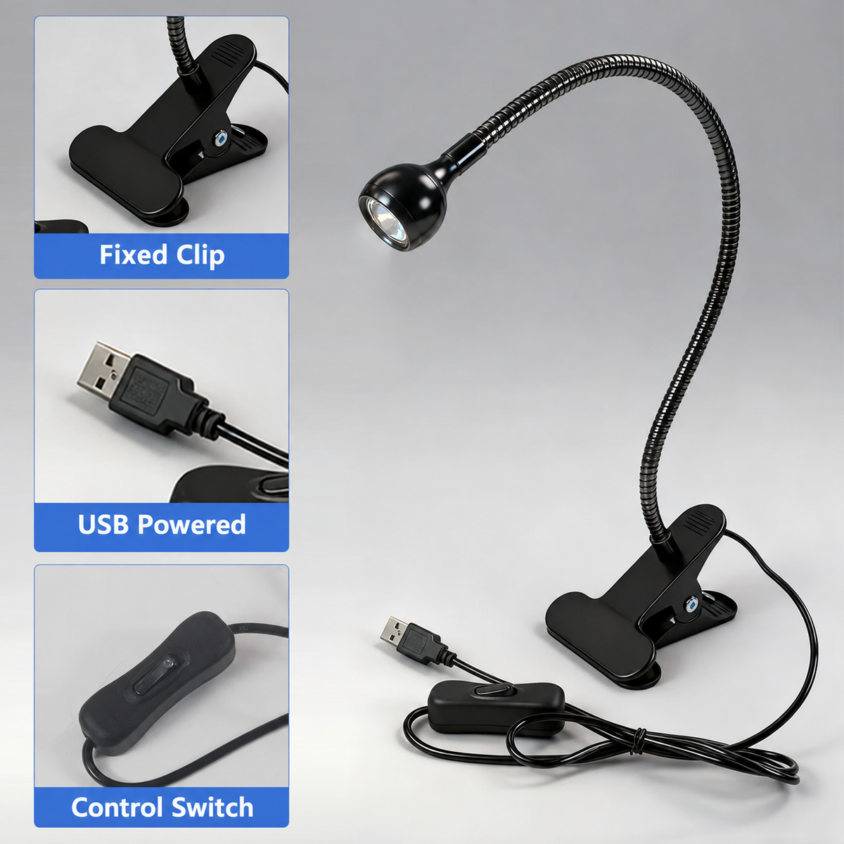HMT-UV03 Clip-on 3W UV Curing Lamp