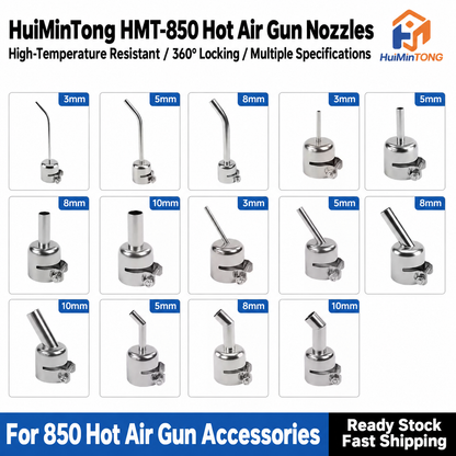 HMT-850 Hot Air Gun Extended Curved Desoldering Nozzle