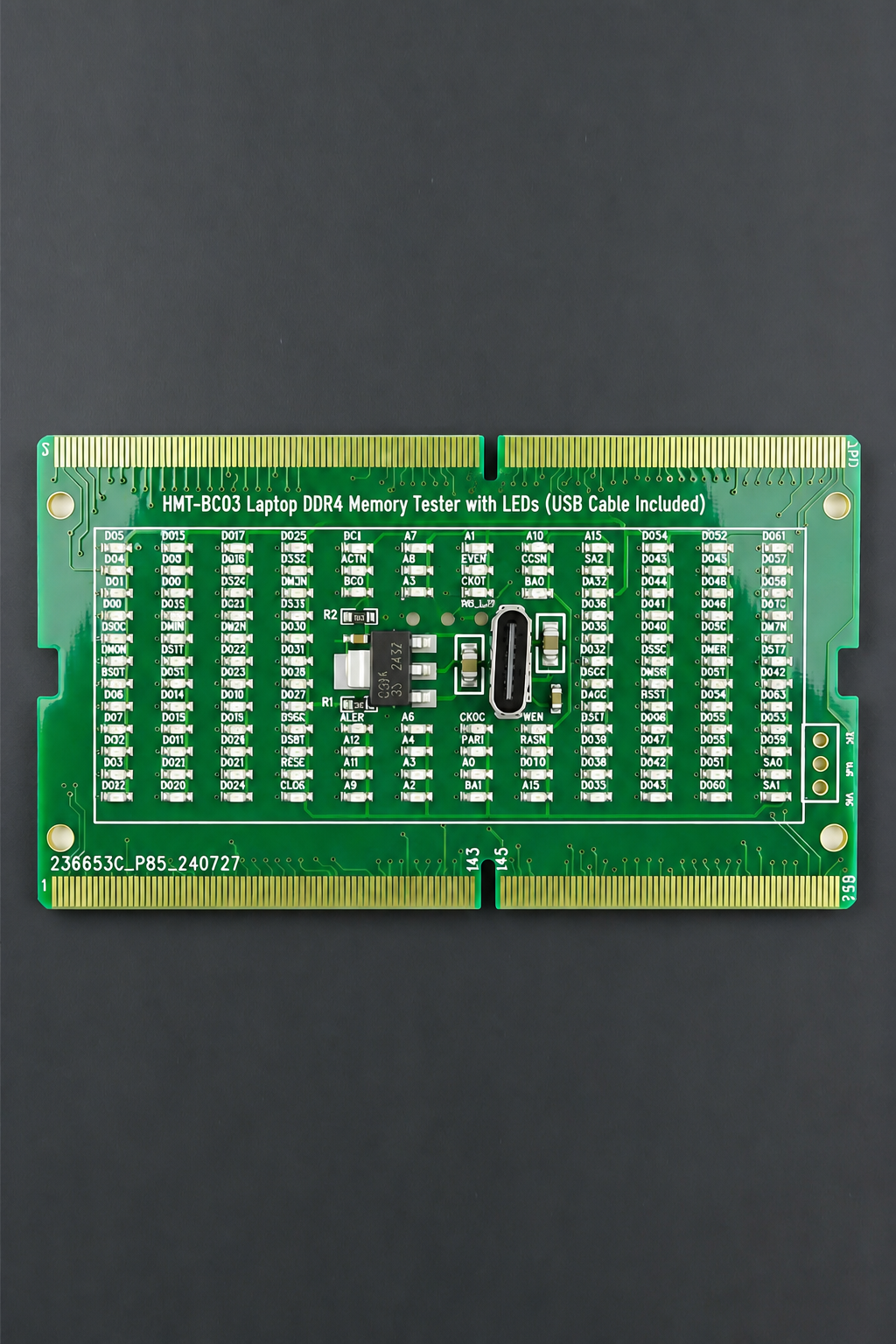HMT-BC03 Laptop DDR4 Memory Tester with LED Indicators (USB Cable Included)