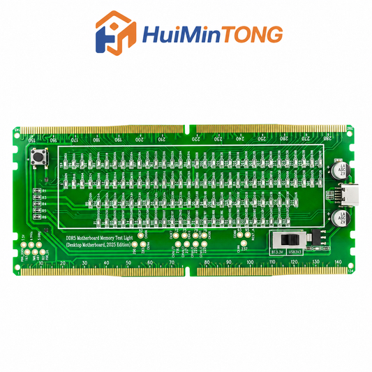 HMT-TC07 Desktop DDR5 Memory Tester with LED Indicators – Dual Power Supply (Standard Motherboard)