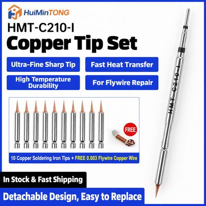 HMT-C210 Interchangeable Jumper Wire Set Soldering Iron Tips