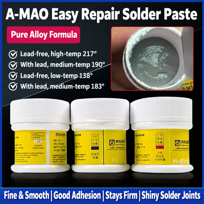 AMAOE Solder Paste for BGA Reballing and Electronics Repair 50g
