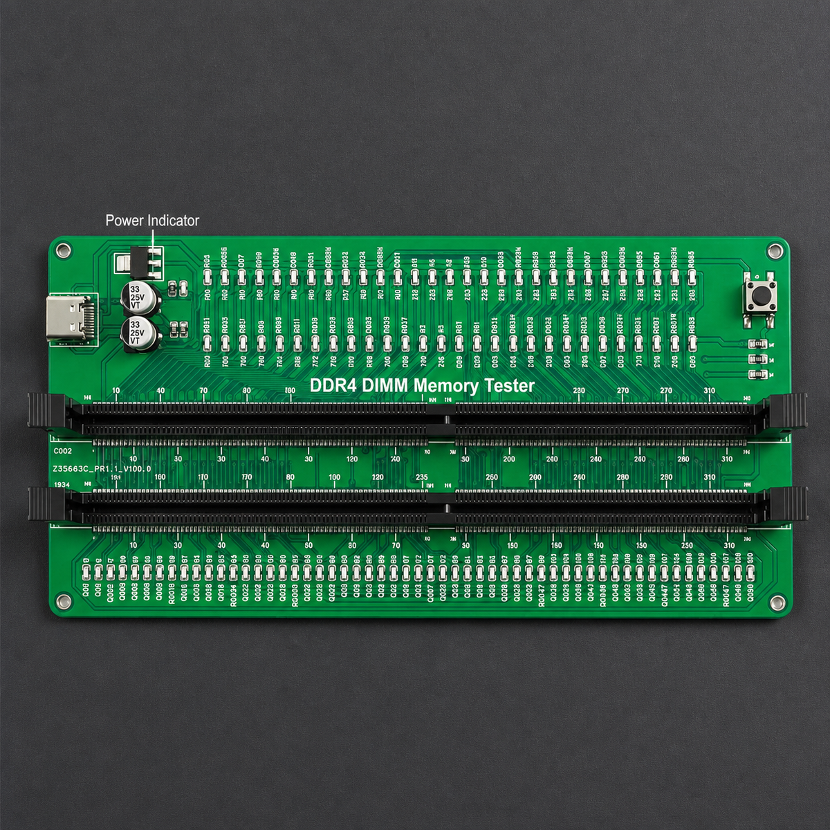HMT-TT09 Desktop DDR4 Memory Module Tester with LED Indicators (USB Powered)