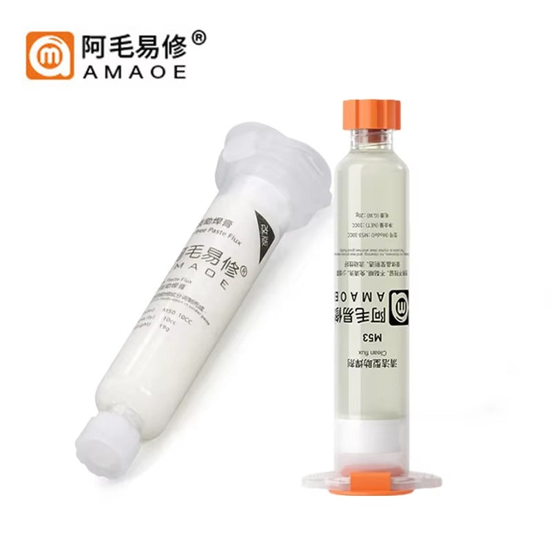 AMAOE 10CC M50 M53 No-Clean Smooth Tacky Soldering Flux Paste