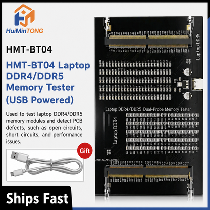 HMT-BT04 Laptop DDR4/DDR5 Memory Module Tester (USB-powered)