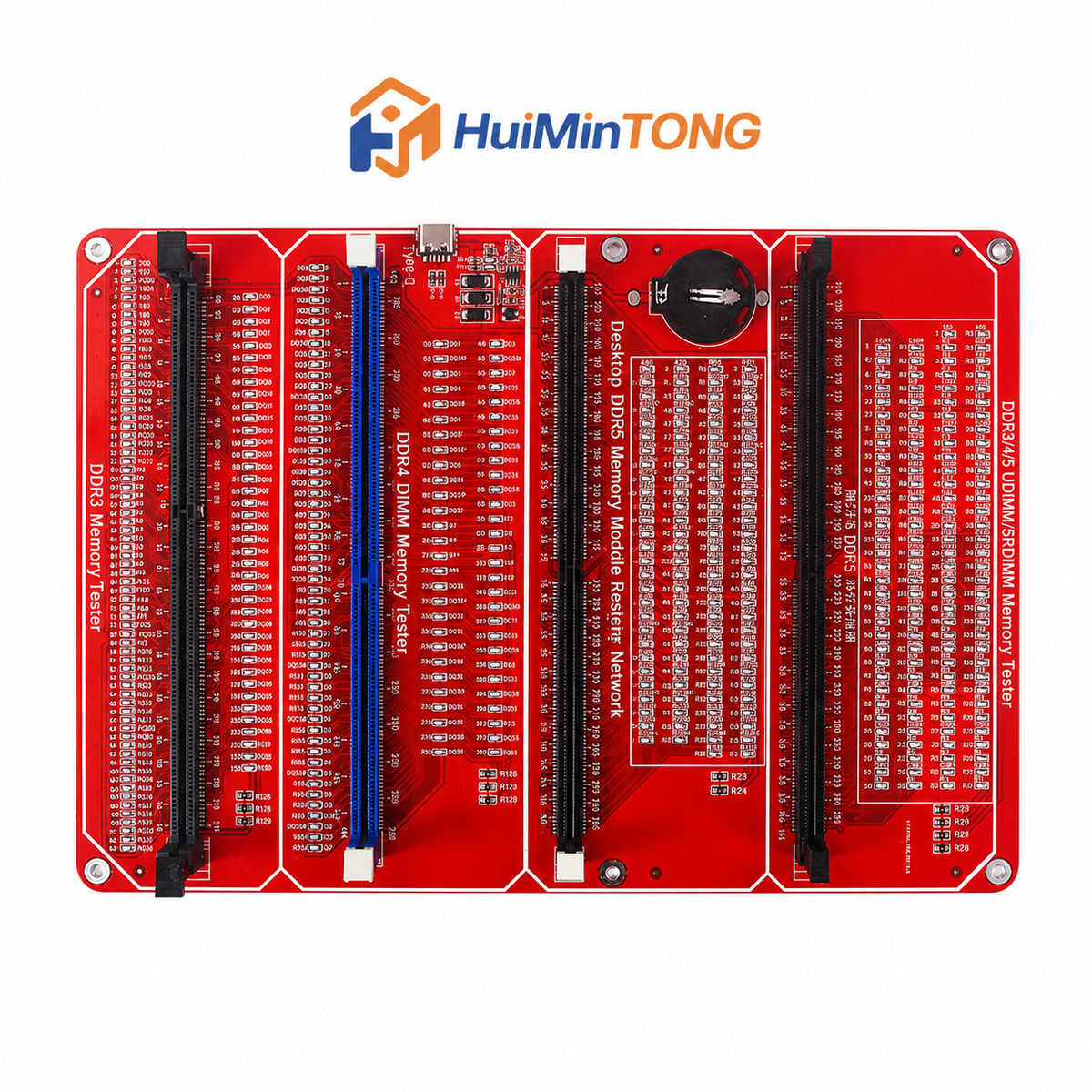 HMT-TT07 DDR3/DDR4/DDR5 4-in-1 Memory Module Tester (Dual Power Supply)